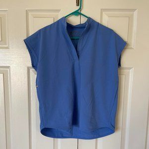 FIGS Ciel Blue Rafaela Scrub Top